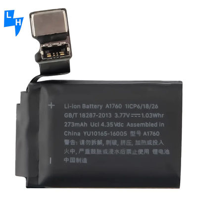 Fornecer bateria recarregável ODM de 334mAh para Apple Watch Series 2 38mm 42mm A1760 A1761