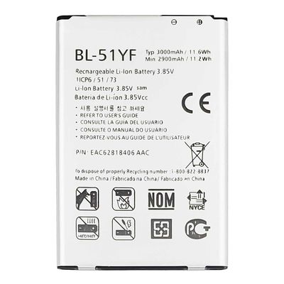 3000mAh BL-51YF H811 LS991 US991 H812 G4 Bateria de telemóvel para LG VS986 Garantida