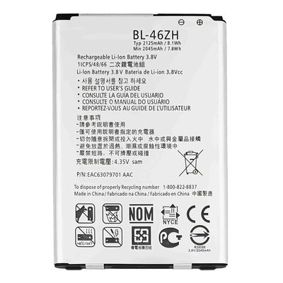 Compatível com LG K7 K8 Bateria recarregável BL-46ZH para AS330 K332 K371 K373 K8V K89