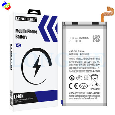 Bateria EB-BA730ABE de estoque para Samsung Galaxy A8 Plus A8 2018 A730 Telefone Móvel 3500mAh