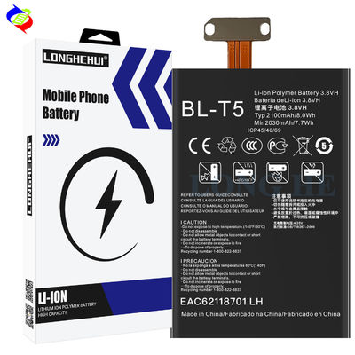 BL-T5 recarregável 2100mAh 3.8V Bateria de substituição para LG Nexus 4 Mako Optimus G E975