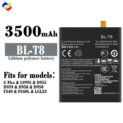 BL-T8 Bateria de lítio polimérica para LG G Flex F340 D950 D955 D958 D959 LS995 Telefone móvel