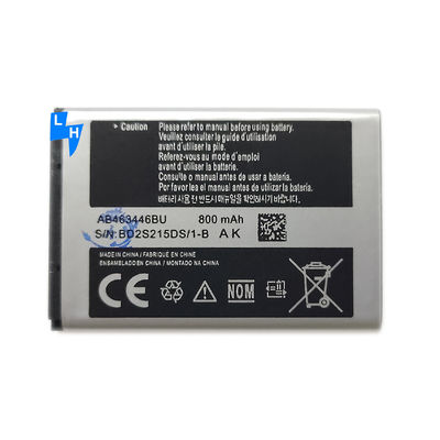 Bateria de lítio de 800 mAh recarregável AB466346BU B309 F299 para telefone celular Samsung E339