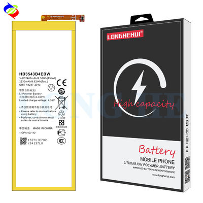 Huawei Ascend P7 Bateria de substituição 2460mAh HB3543B4EBW Baterias móveis OEM/ODM