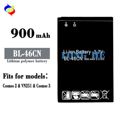 LG Cosmos 2 3 A340 430G A380 WINE 3 UN530 F4 VN220 VN251 BL-46CN Bateria preta