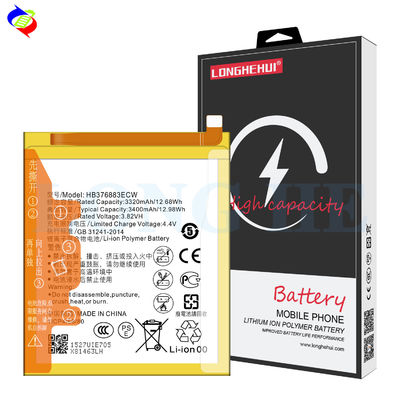 Baterias recarregáveis de capacidade de 3400mAh HB376883ECW para Huawei Ascend P9 Plus VIE-L09 VIE-L29