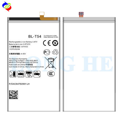 4000mAh/4650mAh Capacidade BL-T54 Oem Bateria de telefone Substituição para LG Stock 0 Ciclo