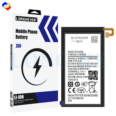 ODM Bateria de alta capacidade de 2350mAh para telefone celular Samsung A3 2017 A320 EB-BA320ABE