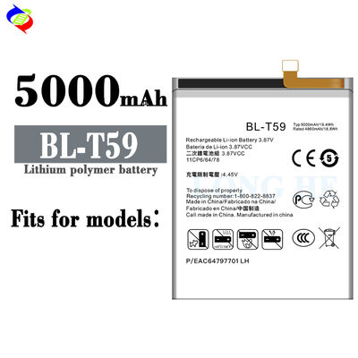 Ori 1 1 Bateria Célula de alimentação direta recarregável 4000mAh BL-T59 F100 Bateria para telefone móvel LG