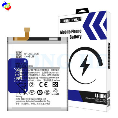 Bateria recarregável de alta capacidade EB-BA202ABU para Samsung A20 A202 A20S A20E 3000mAh