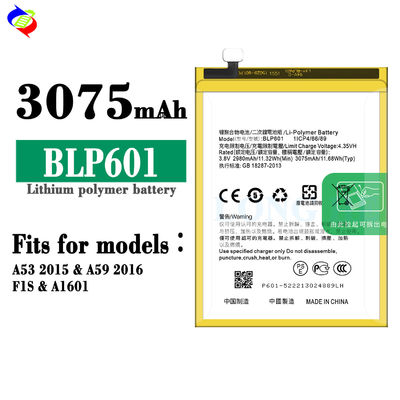 3075mAh F1S BLP601 A53 bateria de telefone móvel para bateria OPPO A53 a fonte de energia final