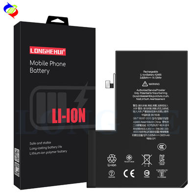 100% de substituição de bateria de telefone celular compatível para iPhone 12 Pro Max Bateria de célula