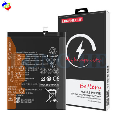 Bateria de polímero de iões de lítio HB486586ECW para Huawei Honor Nova 6SE Nova 7i P40 Lite 4200mAh