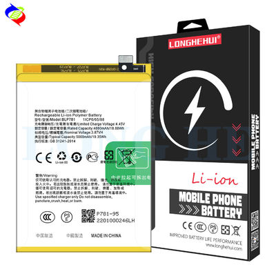 Bateria de alta capacidade 5000mAh BLP781 CPH2059 A92 2020 para modelos de telefones celulares OPPO A72
