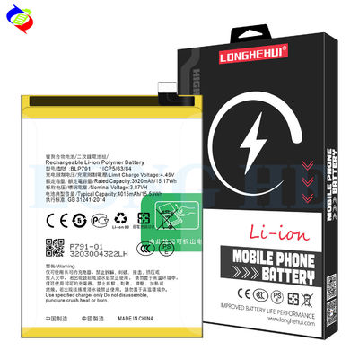 Potente e durável 4000mAh BLP791 Bateria para OPPO Reno4 4G CPH2113 Telefone Móvel