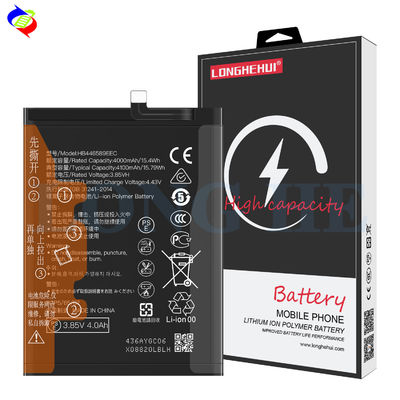 Bateria recarregável de iões de lítio HB446589EEW para Huawei V30PRO NOVA6 4G 4100mAh 3.82V