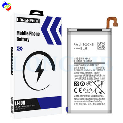 Bateria de substituição compatível para Samsung Galaxy A6 A6 Plus / J8 J8 Plus EB-BJ805ABE