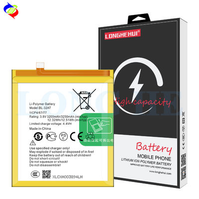 Amarelo 3200mAh BL-32AT C10 CX Bateria para Tecno Camon CX Baterias recarregáveis