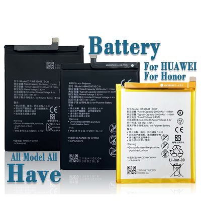Impressão de logotipo gratuito Bateria original Huawei para P8 P10 Lite P20 Pro Nova 3i do OEM