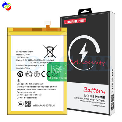 TECNO k9 k9 BL-34AT 3500mAh 3.7V Bateria recarregável Li-Polymer com Proteção de IC Duplo