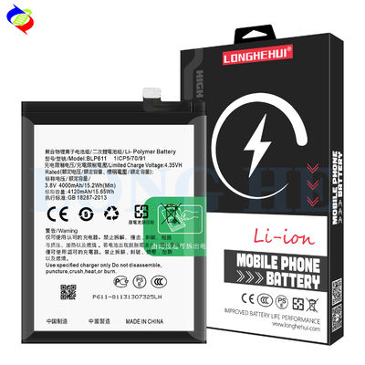 BLP611 Bateria para OPPO R9 Plus R9PLUS R9P R 9P A e substituição original de íons de lítio