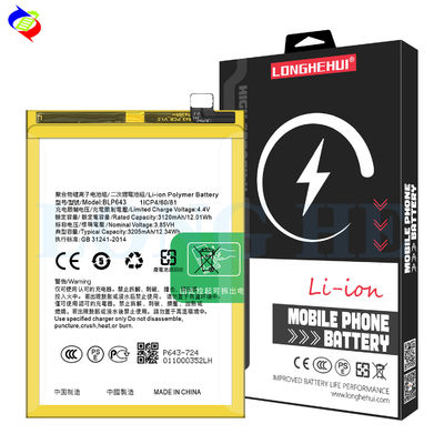 Bateria de celular de alta capacidade 3200mAh BLP643 para baterias recarregáveis brancas OPPO R11S