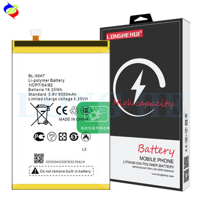 Baterias recarregáveis de lítio BL-50AT para Telefone Móvel Tecno L5 3.8V 5000mAh
