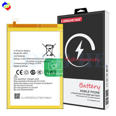 Proteção de IC duplo amarelo BL-49DT Bateria LB7 de 5000mAh para Tecno Pouvoir 3 Telefone Móvel