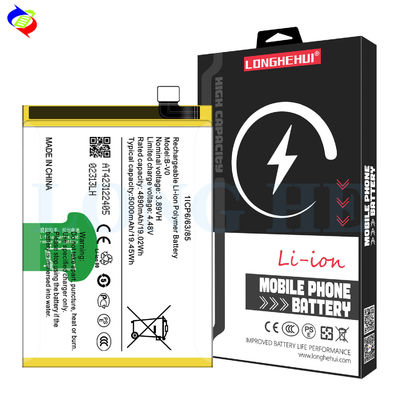 Bateria de lítio polímero amarelo para VIVO IQOO Z6 B-V0 4.48V 5000mAh Original 44W 44W