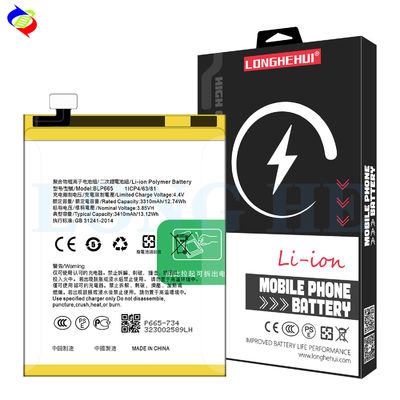 Bateria de celular de alta capacidade para OPPO F7 Youth 2018 3410mAh BLP665