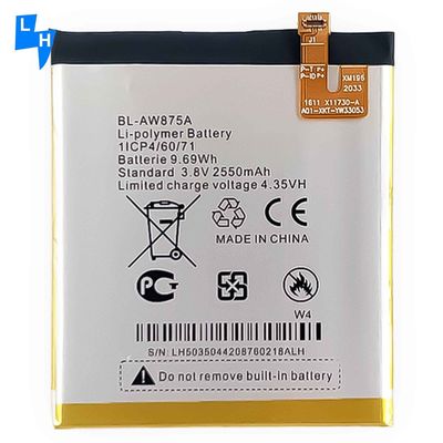 Bateria de Lítio BL-AW875A de Polímero Branco para Tecno W4 2630mAh 4.35V