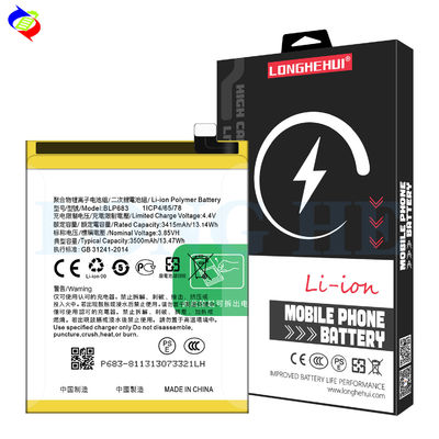 Alta capacidade 3500mAh BLP683 A7X/A7S F9pro F9 4 128G Bateria de telefone móvel para OPPO F9