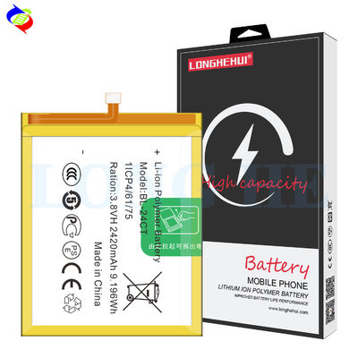 3.8V 2420mAh Bateria de Lítio para Telefone celular BL-24CT para Tecno Phantom Z mini Z1 mini Recarregável