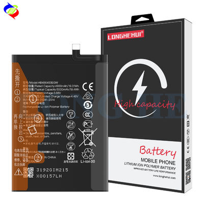 Proteção de IC duplo 5000mAh 4.35V Bateria de iões de lítio HB496493EGW para telefones celulares Huawei