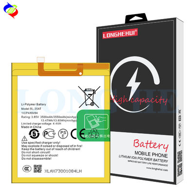 Stock AX8 e AX7 BL-35AT 3550mAh Bateria de telemóvel para Tecno Phantom 8 Garantida