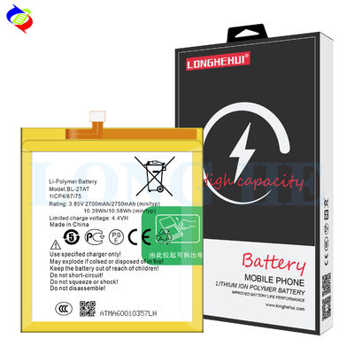Tecno Phantom 6 A6 BL-27AT 3.85V 2750mAh Bateria de substituição de iões de lítio polímero