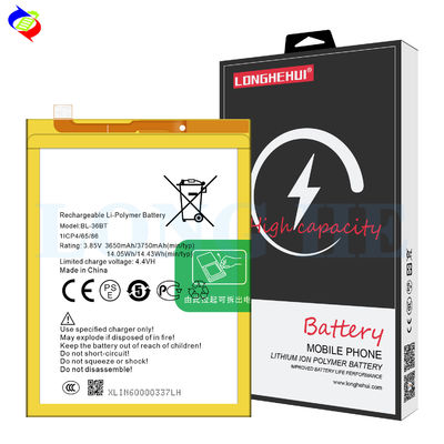 BL-36BT Baterias digitais de 3650mAh para telemóveis Tecno CF7/8 CA7/8 Camon11/11PRO/X/i