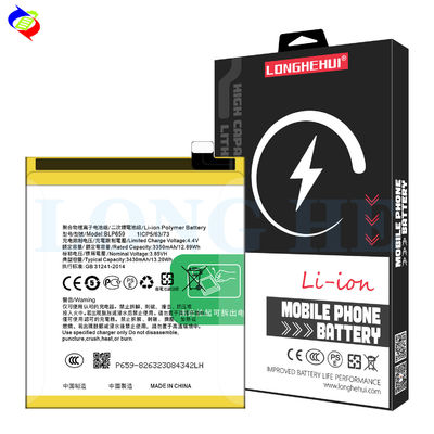 ODM/OEM BLP659 3430MAH Bateria recarregável de poliador de íons de lítio para Oppo R15 Pro