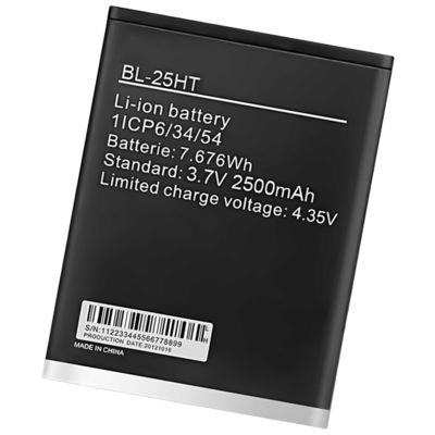 Bateria de proteção de IC dupla BL-25HT 2500mAh para Tecno Camon C7 Telefone Móvel de alta capacidade