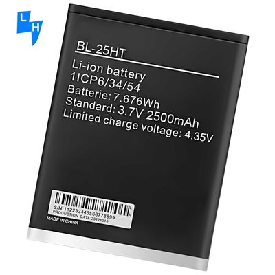 Proteção de IC duplo Branco BL-25HT 2500mAh Camon C7 Bateria de telefone móvel para Tecno C7