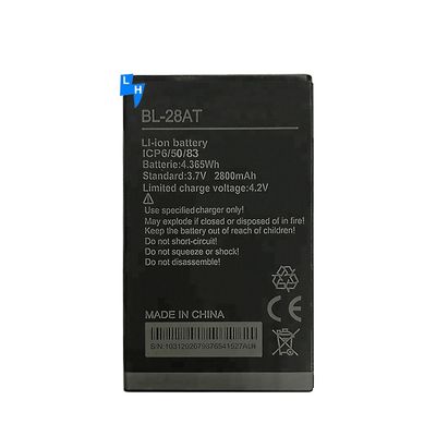 ODM BL-28AT 2800mAh Y3 Plus Bateria para telemóvel Bateria para Tecno Camon Y2