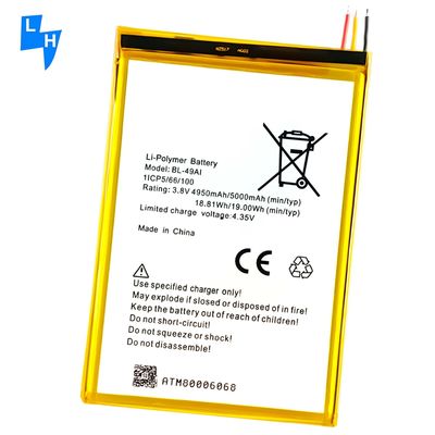 Baterias de telemóvel BL-49AI 4950mAh para itel 1556 Bateria