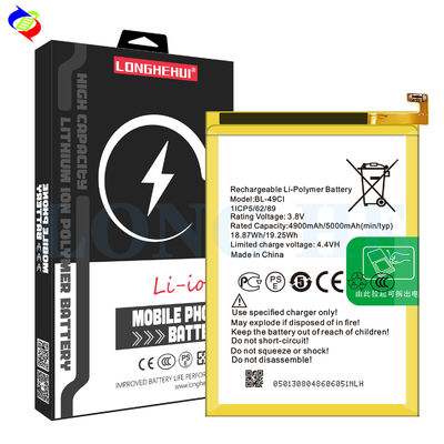 Itel BL-49CI 5000mah Bateria de telefone móvel de iões de lítio de 3,85v com alta capacidade