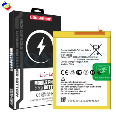 Baterias recarregáveis para Infinix Smart 2 X609 BL-34BX Bateria móvel