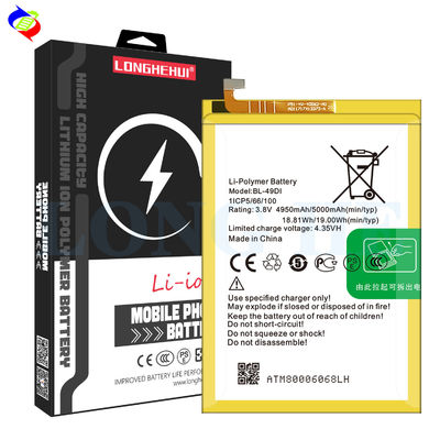BL-49DI Bateria recarregável de 5000 mAh para itel P51 Tecnologia de íons de lítio de alta capacidade