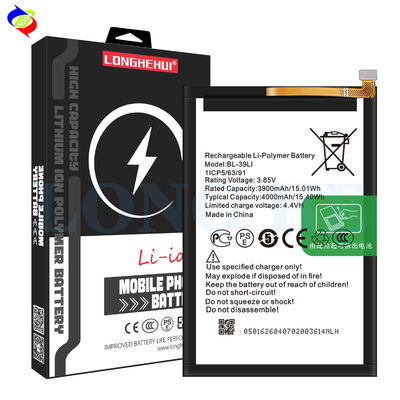 Bateria recarregável de 4000 mAh BL-39LI para Itel A56 A56 Pro Tecno Baterias de telemóvel