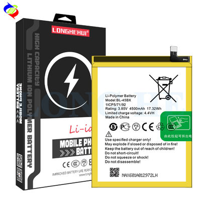 Bateria de polímero de lítio de capacidade 4500mAh para Infinix BL-45BX 3.58V Carregamento substituível