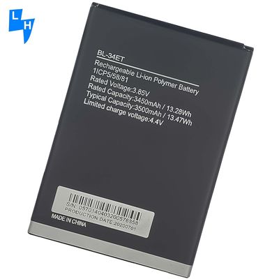 Tecno POP 3 BB2 Telefone Móvel BL-34ET Bateria recarregável original de polidores de iões de lítio