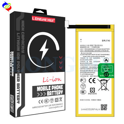 Motorola G6 Plus XT1926 JT40 3200mAh Baterias recarregáveis pretas com design durável