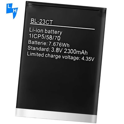 BL-23CT 2300mAh Bateria para telemóvel Tecno WX3 bateria LTE Longa duração e preta